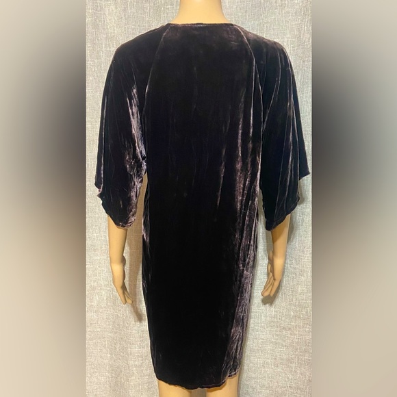 Johnny Was Velvet tunic knee length dress~Size:XSMALL~in deep purple - Picture 7 of 11